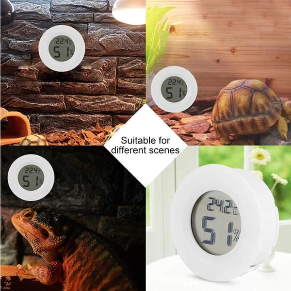 Digital temperaturhygrometer för ödlor/spindlar/terrarium hygrometer och termometer