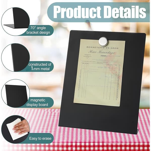 L-formet Metal Memo Display Board - Skrivebordsmeddelelse & Opslagstavle