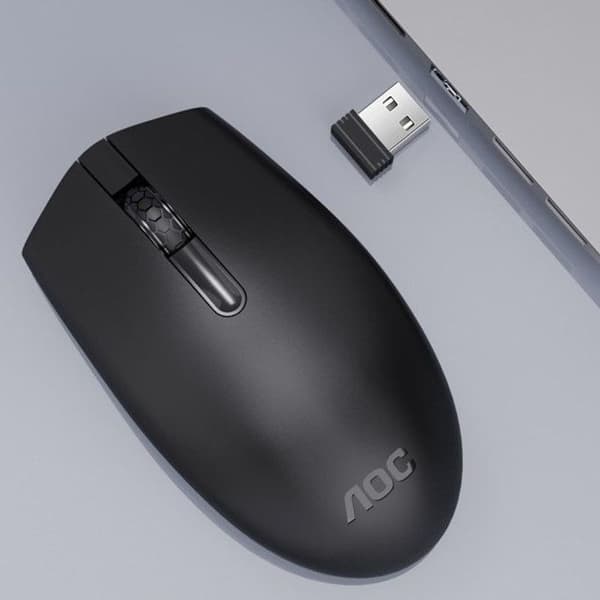 Trådløst tastatur og mus-kombination 2.4G Fuld Størrelse