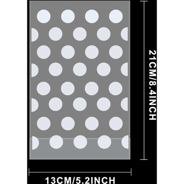 100 stk. poseposer med guld slips 13 x 22 cm Cellofan slikposer med bund (guld)-