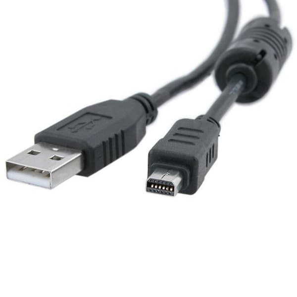 USB-datakabel for lading og strømforsyning til Olympus MJU 700