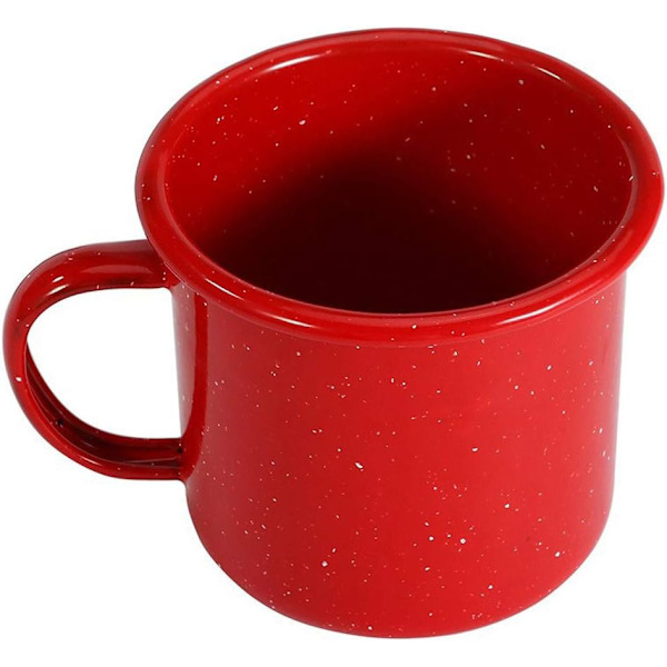 Campingmuggar för utomhusbruk - Kaffemugg 12 oz - Emaljerad resemugg