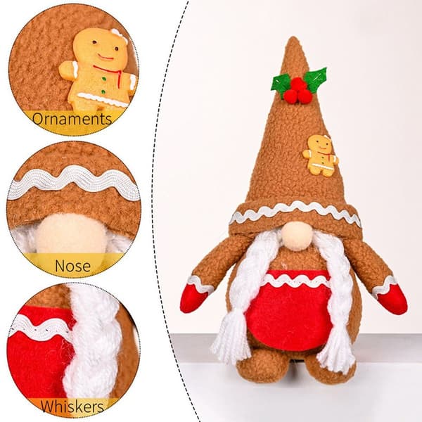 Plyschprydnader Jultomte Dvärg Thanksgiving Halloween Stil 2 KLB