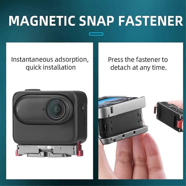 för GO3 Magnetic Quick Release Base Mount Accessory Thumb Camera Rechargeable Charging Base Mount