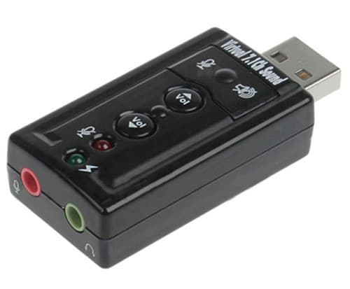 Bærbar stasjonær USB eksternt 7.1 frittstående lydkort datamaskin