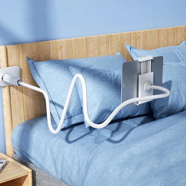 Desktop Mobile Phone Holder - 360-Degree Rotating Cell Phone Bed Clip | Suitable for Tablets Under 10.5 Inches.