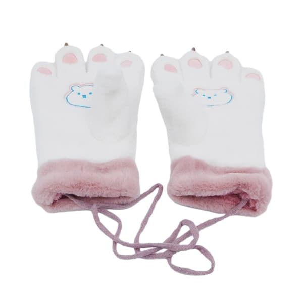 3 par vinterplyschhandskar Varma fluffiga handskar Modeaccessoar Handkläder