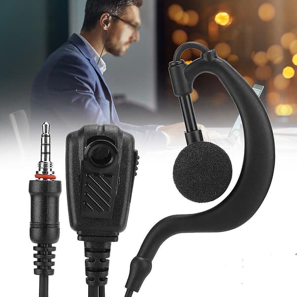 Waterproof Earhook Earphone for ICOM IC M33/M25/M34 Two-Way Radio [DB]