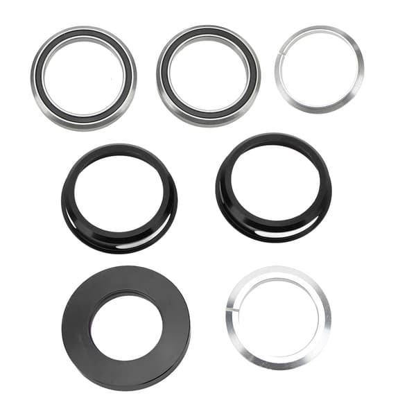 Sammenfoldeligt cykelstyr sæt 44MM aluminiumslegering indbygget leje headset cykeltilbehør sort