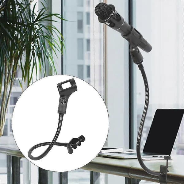 Microphone Stand Flexible Gooseneck Microphone Stand Adjustable Table Microphone Arm with Clamp