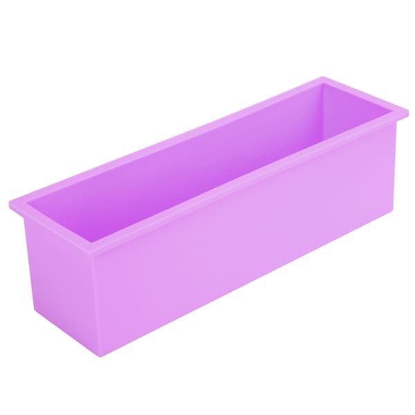 1200ML Rectangular Silicone Soap Mold DIY Toast Shape Making Box Tool