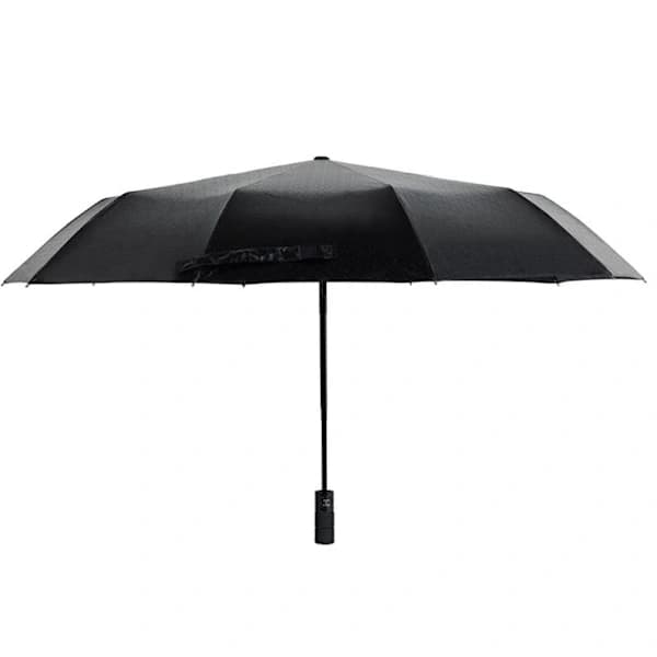 Forsterket stormparaply svart