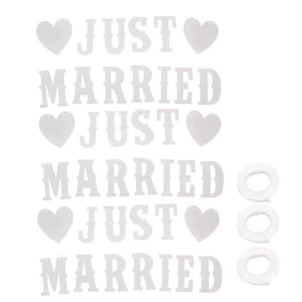 Newly Married Banners Multifunctional Easy to Use Cute Design Complete Tools Wedding Decorations Banners for Parties