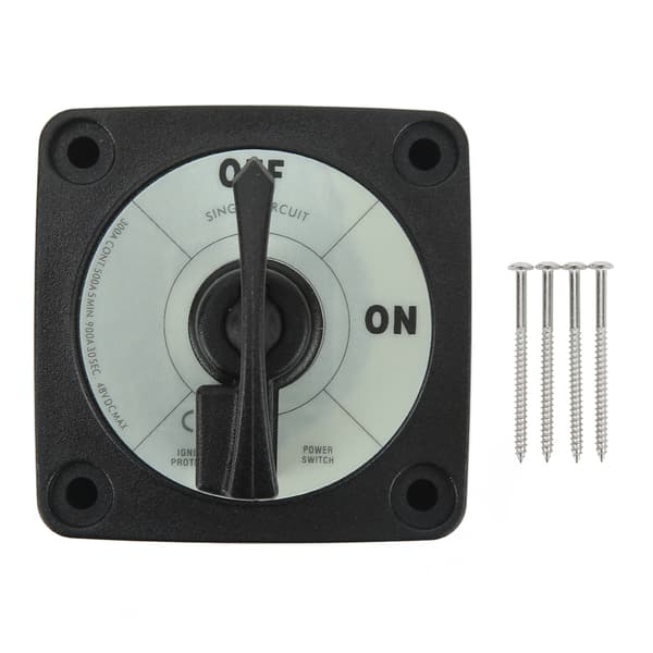 Power Battery Disconnect Switch 2 Gears 2 Terminal Battery On Off Switch 300A for RV Yacht