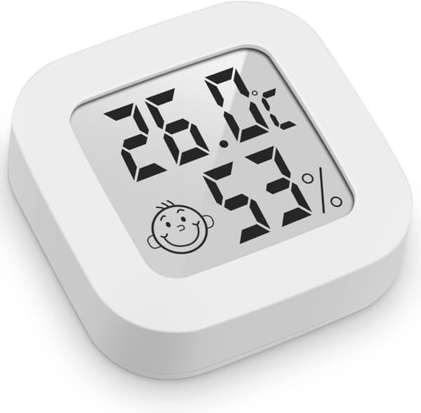 Høy Presisjon Digital Innendørs Termometer Hygrometer, Temperaturmåler og Luftfuktighetsmåler, Termo Hygrometer Indikator