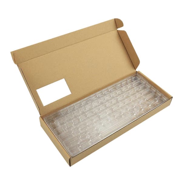 Keycap Storage Box 3 Layers Dustproof Transparent Lid with Dividers Keycap
