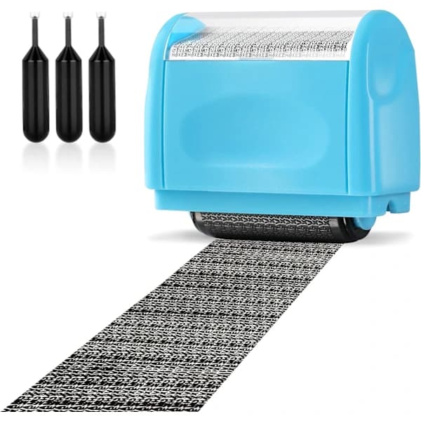 Adresseblokkeringsstempel, inkludert blått stempel + 3 påfyll