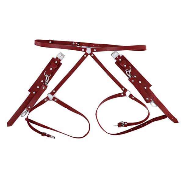 Women's PU Leather Thigh and Waist Harness, Adjustable Retro Harness for Cosplay