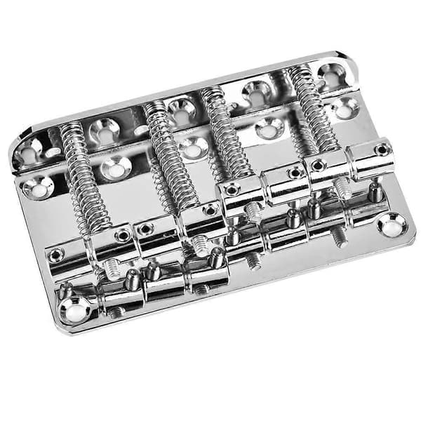 Metal Fire-strenget basbro til 4-strenget elektrisk basguitar (Sølv) [DB]