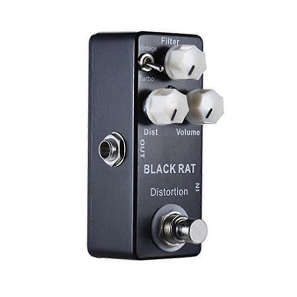 Reliable Black RAT Distortion Pedal High Gain Distortion with LED Indicator