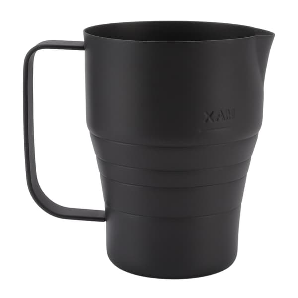 Mælkeskummer i rustfrit stål med tilspidset tud, tyk kaffelatte kop til hjemmecafé