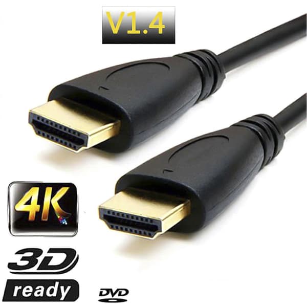 1m Højhastigheds V1.4 1080P Han til Han HDMI-kompatibelt Kabel til High-Definition TV LCD Projektor