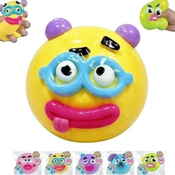 Hundeansigt Squishy, Blødt Langsomt Stigende Fidgetlegetøj, Søde Dyre Squishies til Stress- og Angstdæmpning for Voksne (1 stk)