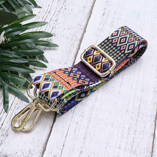 Wide Bag Strap Trendy Stylish Replacement Strap Adjustable Ethnic Style Printed Strap for Crossbody Bag Shoulder Bag Handbag Purse