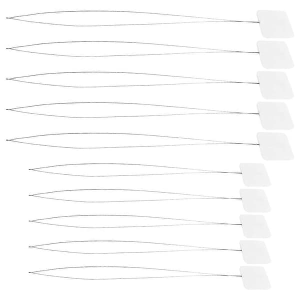 10 Pcs Punch Needle Threader DIY Needle Threader Tool Steel Wire Threader For Hand Sewing Embroidery Yarn Cross Stitch DIY Craft Supplies