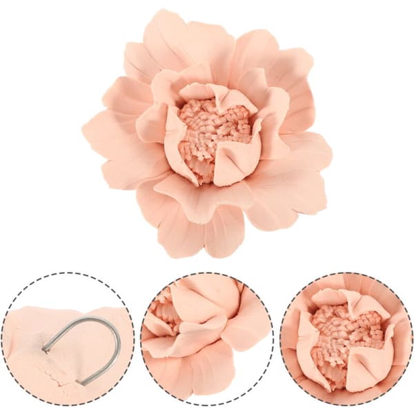 Ceramic Wall Decor with Flowers, Handmade Home Decoration