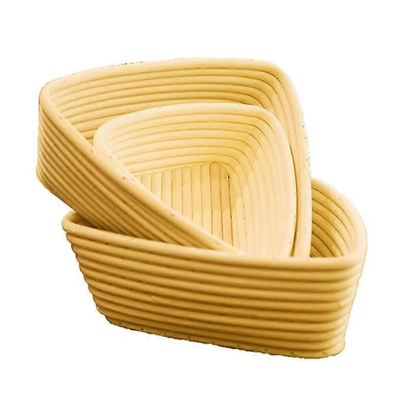 Triangular Rattan Bread Basket Banneton Bread Proofing Basket Sourdough Proofing Baskets for Bread Basket 23x23x8 Basket 23x23x8