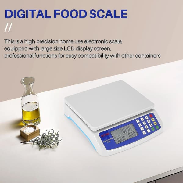 30 kg/1 g Kitchen Scale Digital Food Scale with Backlit LCD Display for Measuring Electronic Scale F