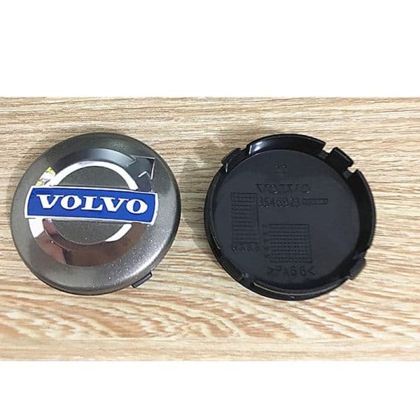4-pak sølvfælge til Volvo 64mm centerkapsel Volvo sølv
