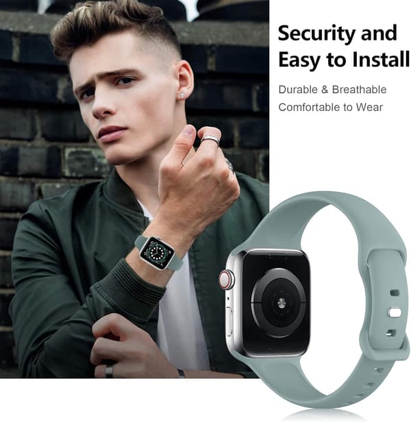 4-pack Slim Bands Compatible with Apple Watch Bands 38mm 40mm