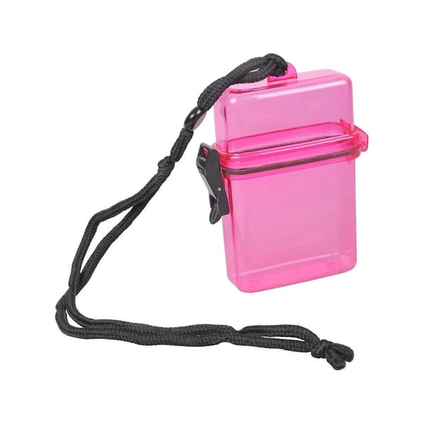 Floating Waterproof Emergency Case with Quick Access Lid for Pool Safety and Splash Protection Rose Red Rose red