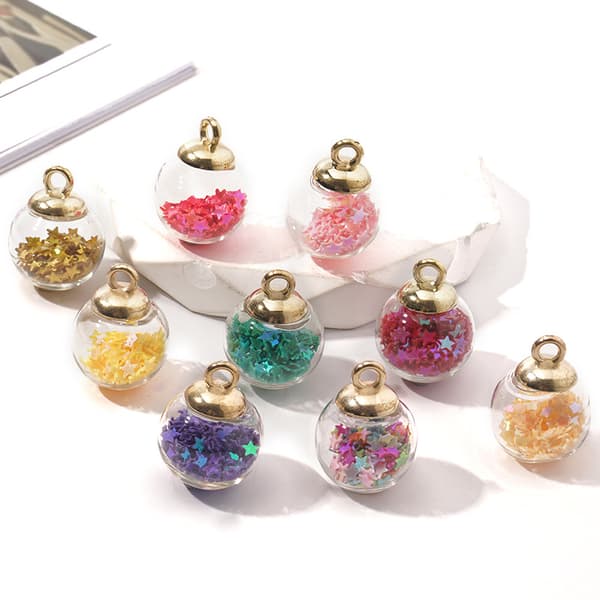 10 pcs DIY Christmas Tree Ornaments Star Sequin Home Decor DXGHC