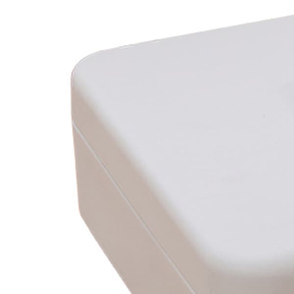 Small Cash Box with Lock, Multiple Compartments, Openable, Foldable, Stainless Steel, Portable Money Box with Handle, White Frosted, Oversized with Key