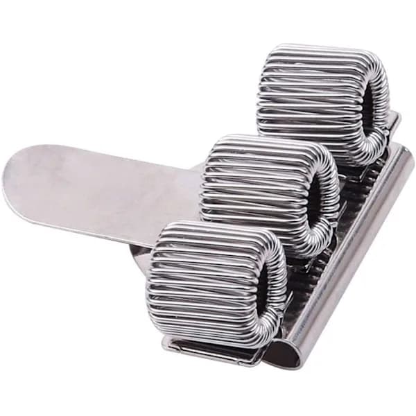 Premium 3-hullers metalpenholder med lommeklemme til notesbøger