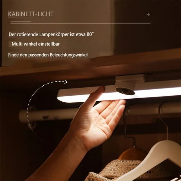 40 cm LED-underskapsbelysning med bevegelsessensor, dimbar USB-oppladbar