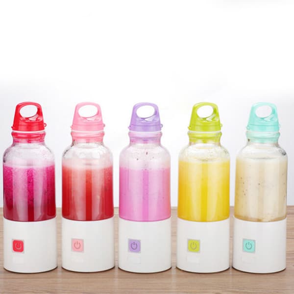 Waterproof Fruit Juicer, Rechargeable Mini Juicer, Electric Portable Fruit and Vegetable Blender, Juicer, Juice Cup, Mug, Blue