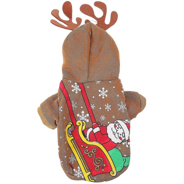 1 st Djurfest Kostym Rolig Husdjur Hundkläder Jul Vinter Varma Kläder