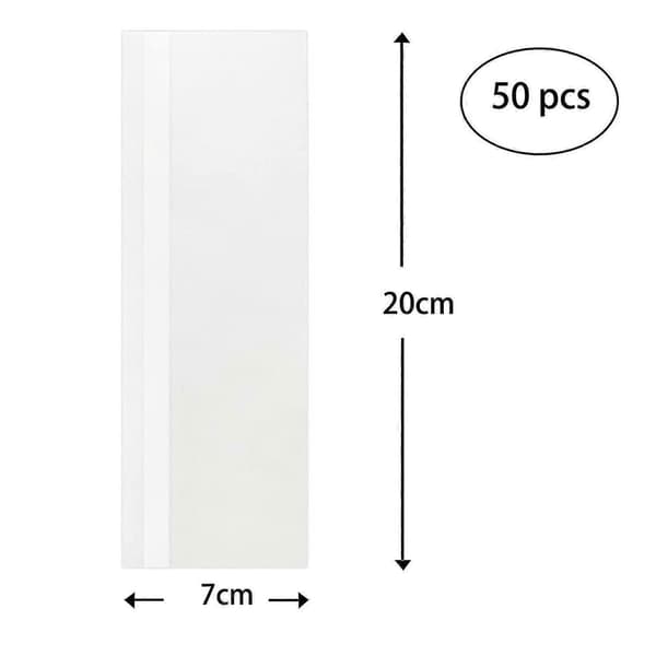 Fly Trap Sticky Strips, Transparent Window Fly Trap, 50 Pcs with Non-Toxic Adhesive (FMY)