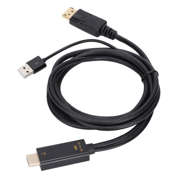 HD Multimedia Interface til Displayport-konverterkabel 4K han til hun forlængerkabel til PS4 PC