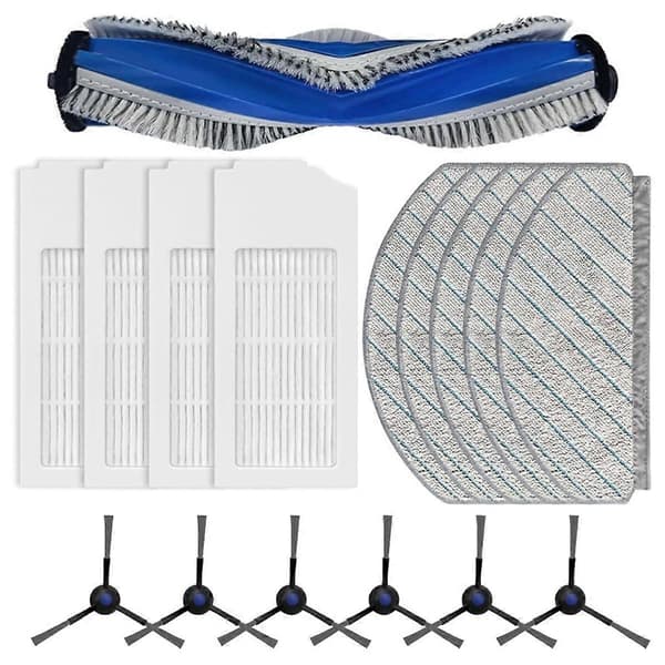 Til ECOVACS DEEBOT N20/N20 PLUS/N20 PRO PLUS Robotstøvsuger Hovedbørste Sidebørste HEPA Filter Mopp Kl [DB] Som vist As Shown