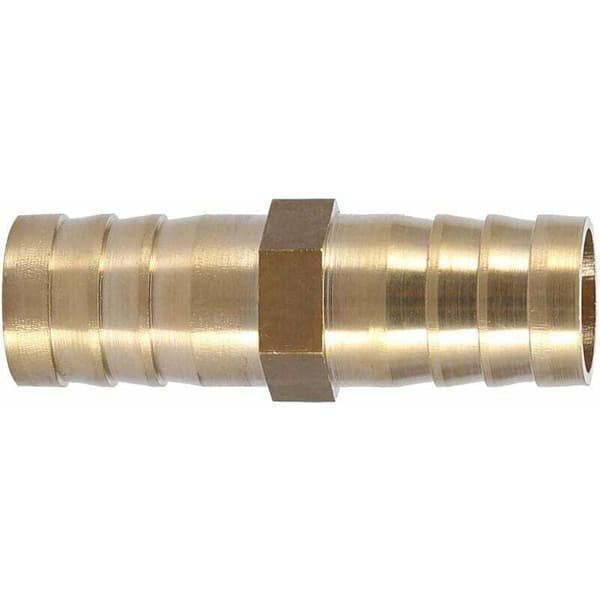 (16mm 2st) Tovejs lige rørkobling med modhager messingkobling rørforbindelse samling 6/8/10/12/14/mm