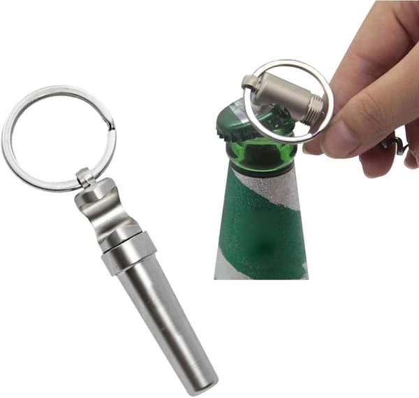 3-i-1 Original Nøglering Flaskeåbner, Proptrækker Screwpull Far