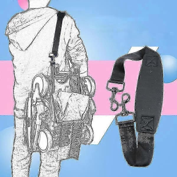 Ergonomisk skulderrem til Yoyo klapvogn, letvægtig & holdbar sort