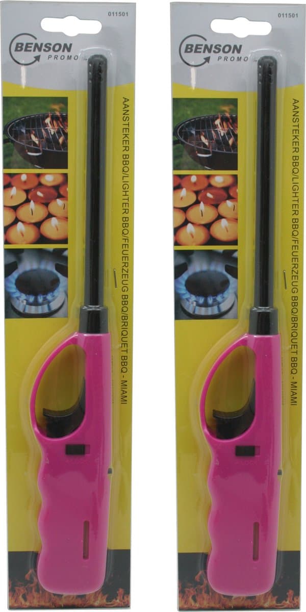Benson Gaslighter - 2x - Grilllighter - 27 cm - Child Lock - Kitchen/Light
