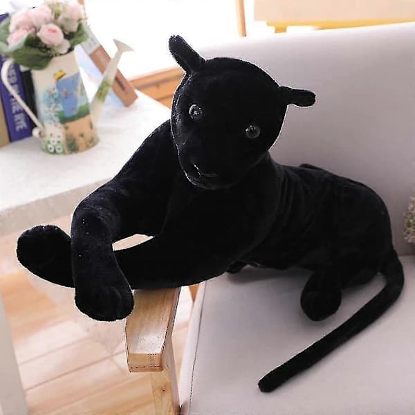 Deluxe Paws Large Black Panther Realistic Plush Toy 100 cm
