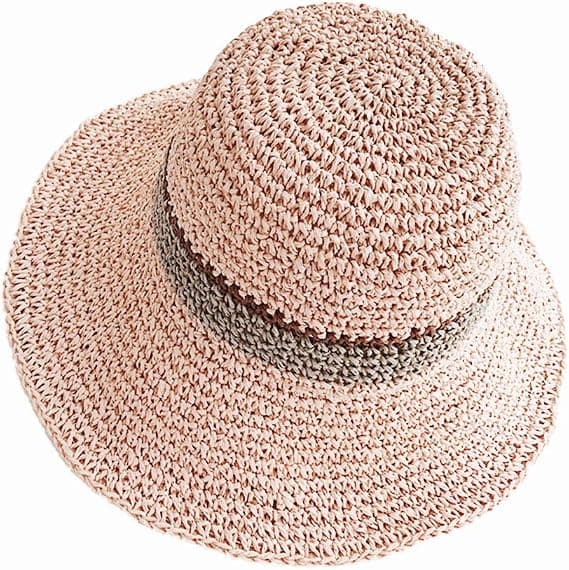 Trendy Dame Solhat Sommer Stråhat UPF 51+ Rosa Pink Pink